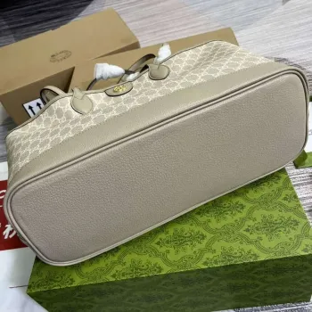 Gucci 739730 Ophidia Střední taška přes rameno Ovesná plátno