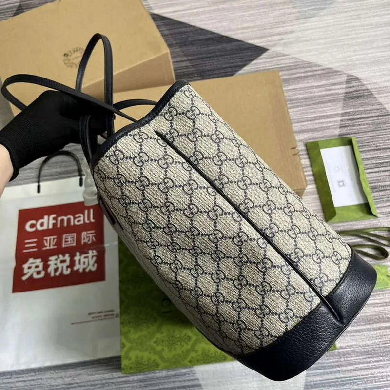 Gucci 739730 Ophidia Střední Tote Taška Tmavě Modrá plátno