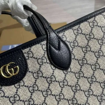 Gucci 739730 Ophidia Střední Tote Taška Tmavě Modrá plátno