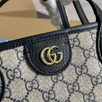 Gucci 739730 Ophidia Střední Tote Taška Tmavě Modrá plátno