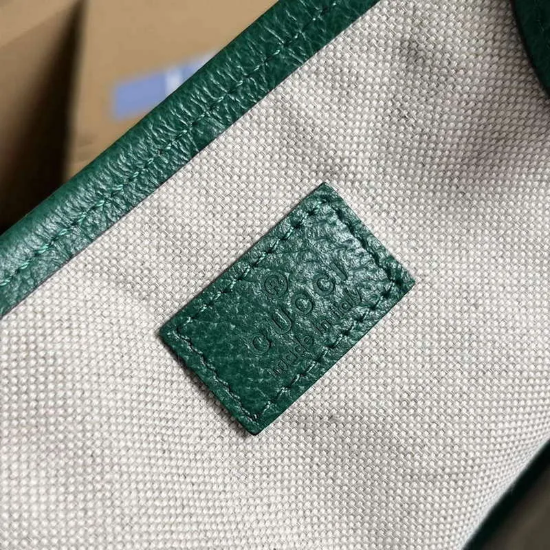 Gucci 739730 Ophidia Střední Tote Taška Zelená kůže