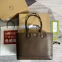Gucci 739730 Ophidia Střední Tote Taška Hnědá kůže