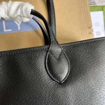 Gucci 739730 Ophidia Střední Tote Taška Černá kůže