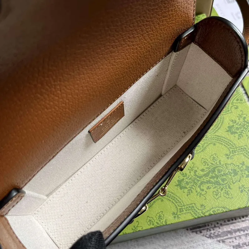 Gucci 699296 Gucci Horsebit 1955 Jumbo GG Mini Taška Modrá velké G