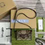 Gucci 699296 Gucci Horsebit 1955 Jumbo GG Mini Taška Hnědá velké G