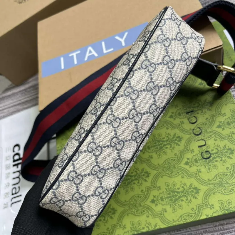 Gucci 735132 Ophidia GG Malá Kabelka Modrá