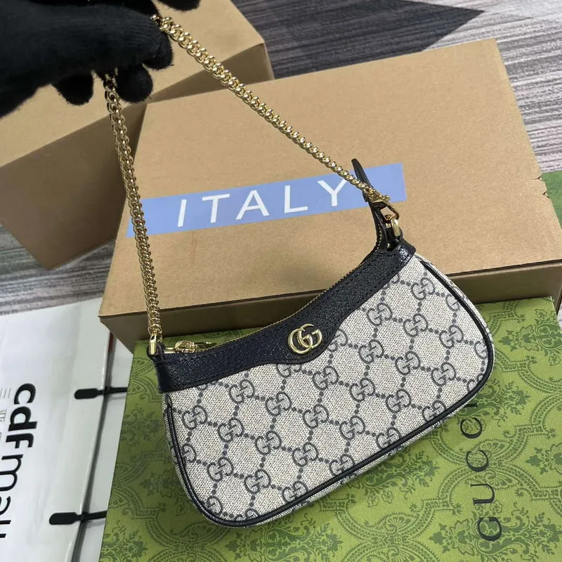 Gucci 764960 Ophidia Mini Taška Tmavě Modrá