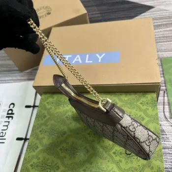 Gucci 764960 Ophidia Mini Taška Hnědá