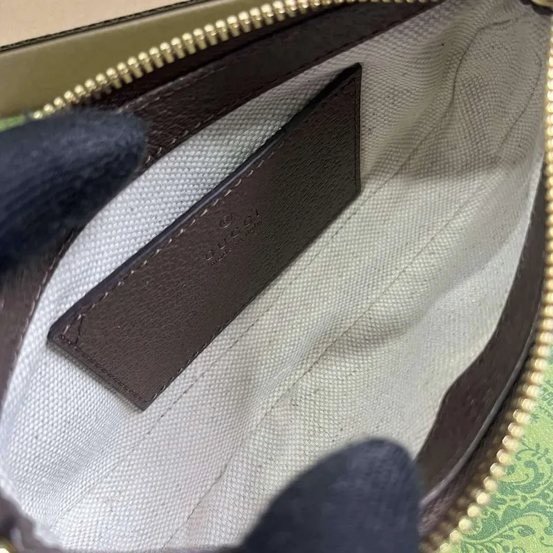 Gucci 764960 Ophidia Mini Taška Hnědá