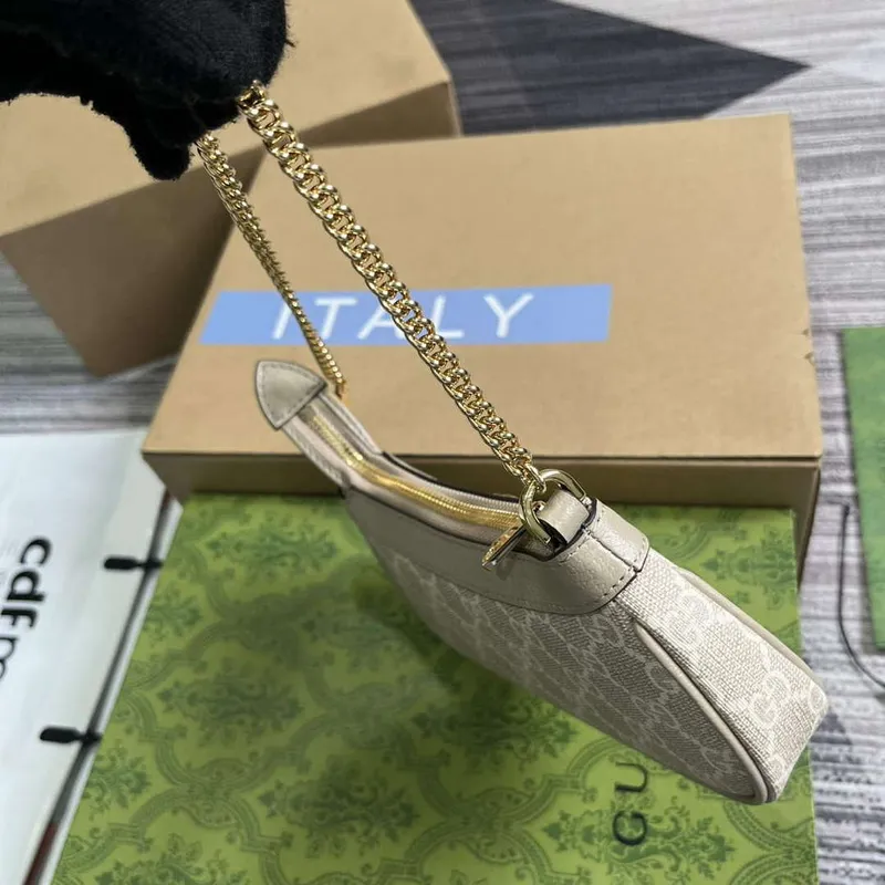 Gucci 764960 Ophidia Mini Taška Béžová