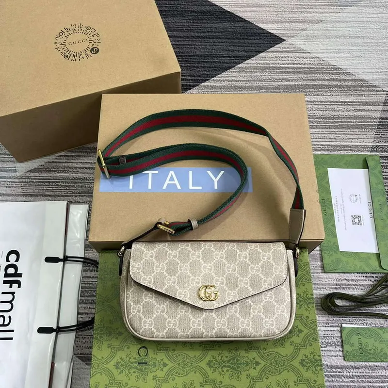 Gucci 764961 Ophidia Mini Taška Ovesná
