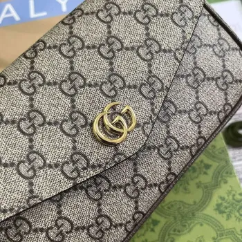 Gucci 764961 Ophidia Mini Taška Hnědá