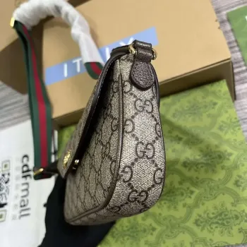 Gucci 764961 Ophidia Mini Taška Hnědá