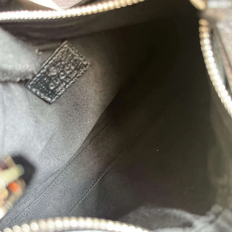 Gucci 699409 Gucci Attache Malá Ramenní Taška Černá GG