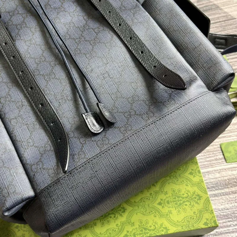 Gucci 598140 Ophidia GG Střední batoh Modrý a černý