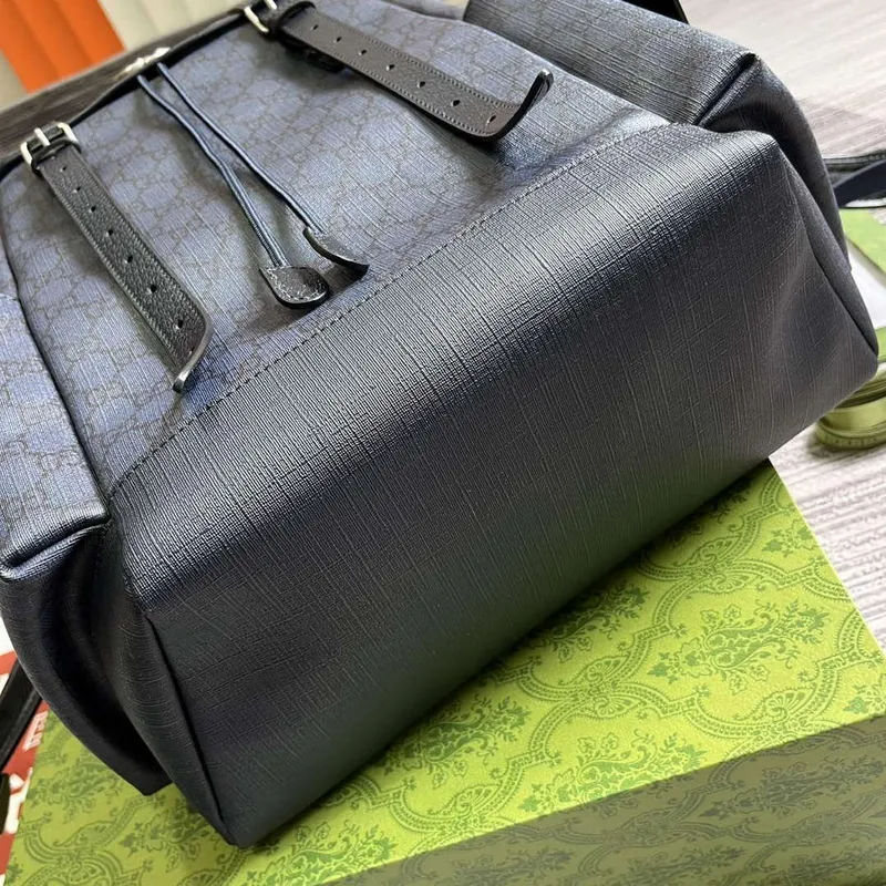 Gucci 598140 Ophidia GG Střední batoh Modrý a černý