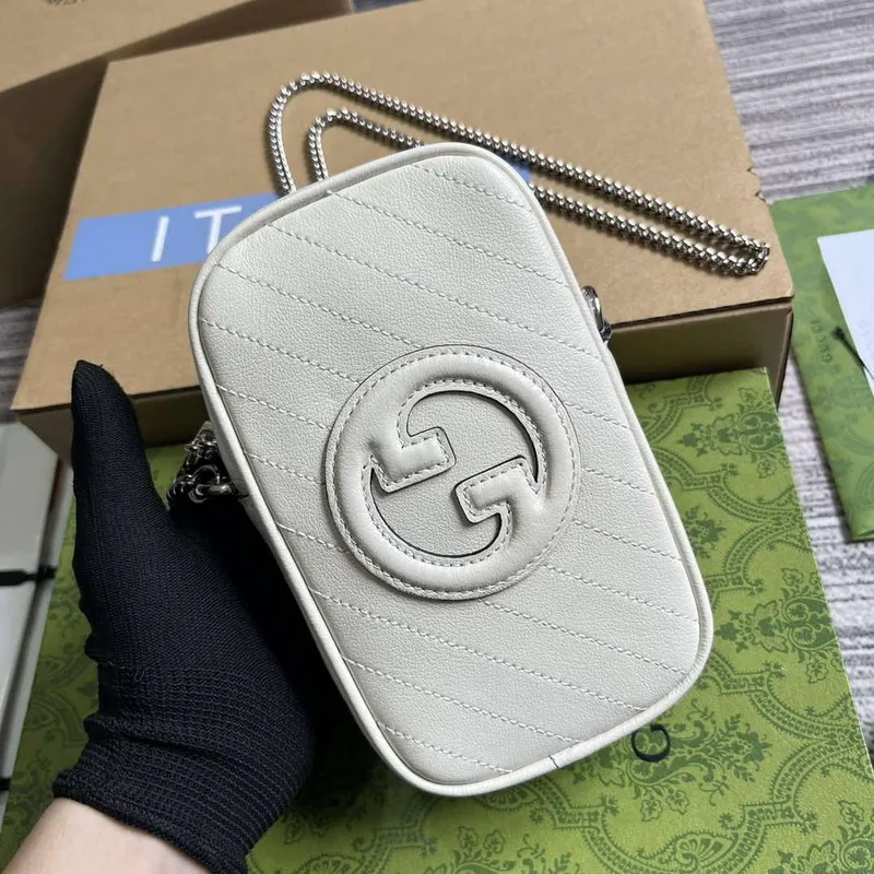 Gucci 760315 Gucci Blondie Mini Taška Bílá