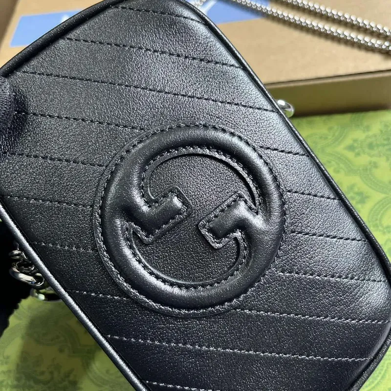 Gucci 760315 Gucci Blondie Mini Taška Černá