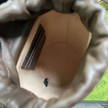 Gucci 760199 Ophidia Mini Bucket Bag Hnědá