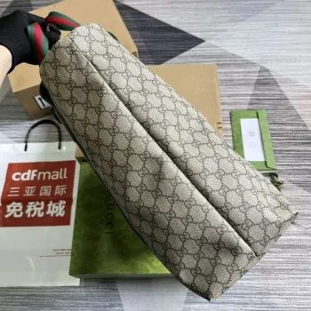 Gucci 763287 GG Tender Střední Tote Taška Béžová