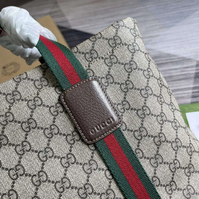 Gucci 763287 GG Tender Střední Tote Taška Béžová