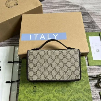 Gucci 336298 GG cestovní dokumentový balíček hnědý