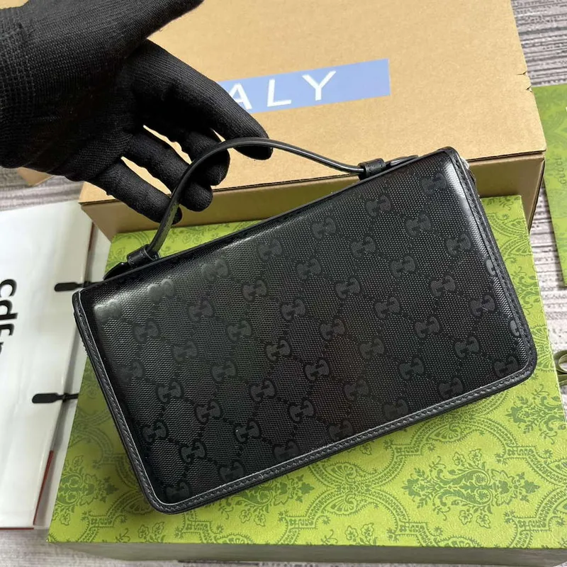 Gucci 336298 Cestovní dokumentový balíček černý
