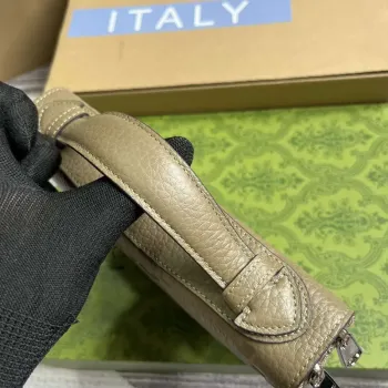 Gucci 751760 Jumbo GG cestovní dokladová taška šedá