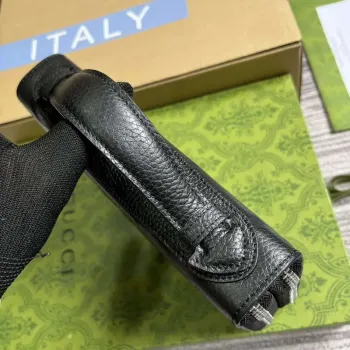 Gucci 751760 Jumbo GG cestovní dokladová taška černá