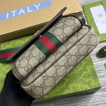 Gucci 746308 Ophidia GG Mini Taška Hnědá