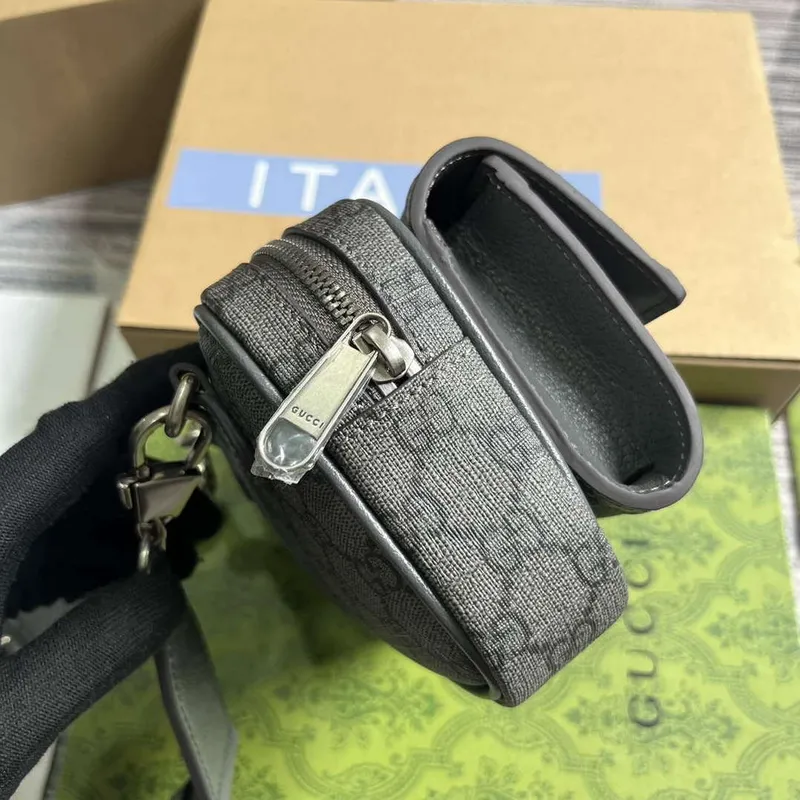 Gucci 746308 Ophidia GG Mini Taška Šedá