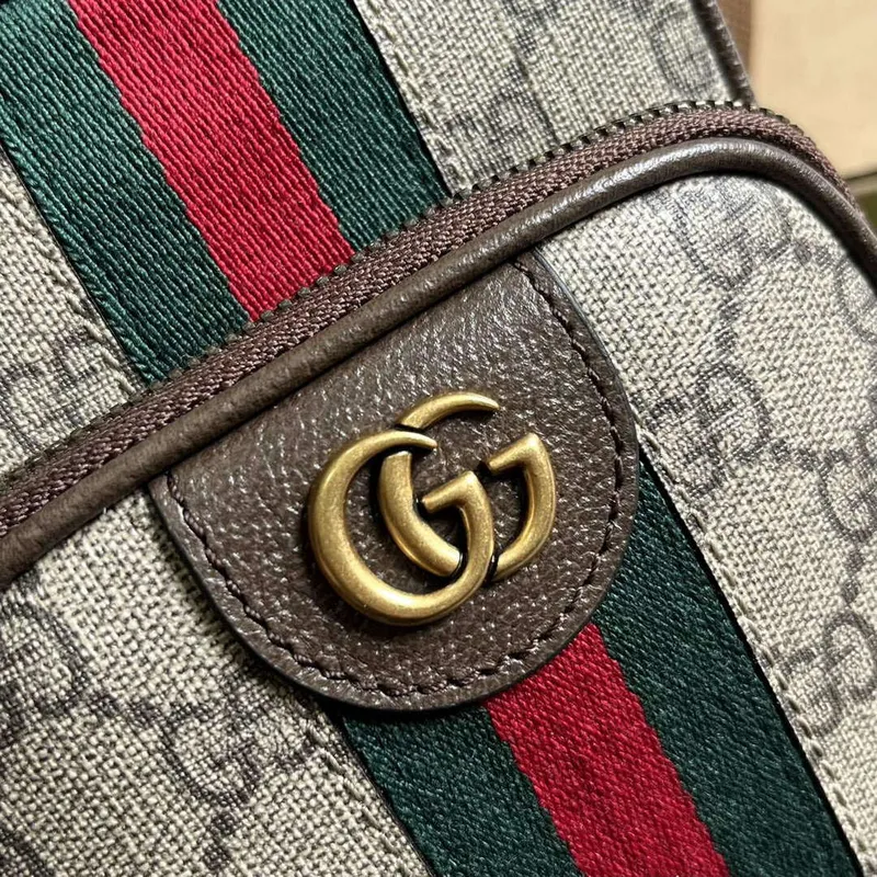 Gucci 752565 Ophidia GG Mini Taška Hnědá