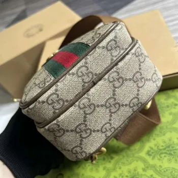 Gucci 752565 Ophidia GG Mini Taška Hnědá