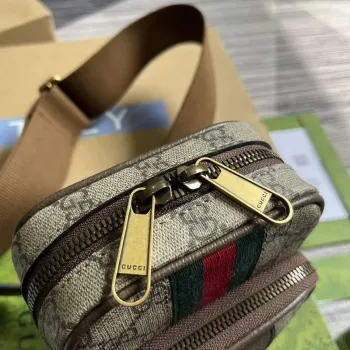 Gucci 752565 Ophidia GG Mini Taška Hnědá