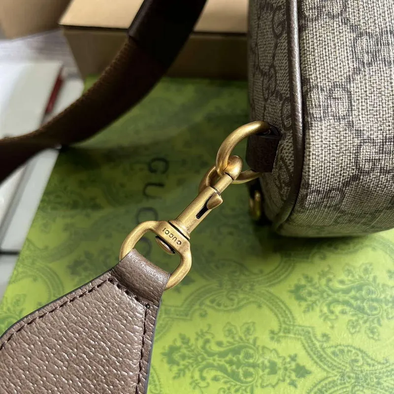 Gucci 752565 Ophidia GG Mini Taška Hnědá