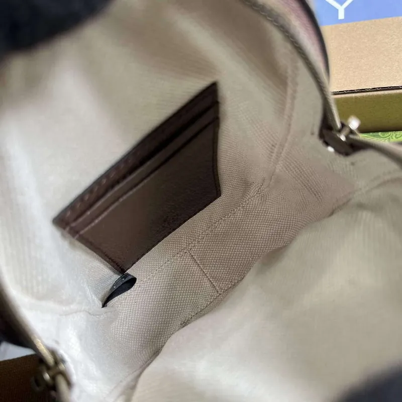 Gucci 752565 Ophidia GG Mini Taška Hnědá