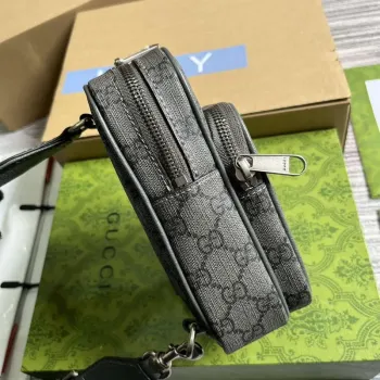 Gucci 752565 Ophidia GG Mini Taška Šedá