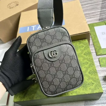 Gucci 752565 Ophidia GG Mini Taška Šedá