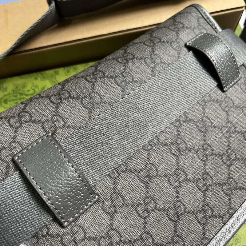 Gucci 752597 Ophidia GG Malá Pásková Taška Šedá