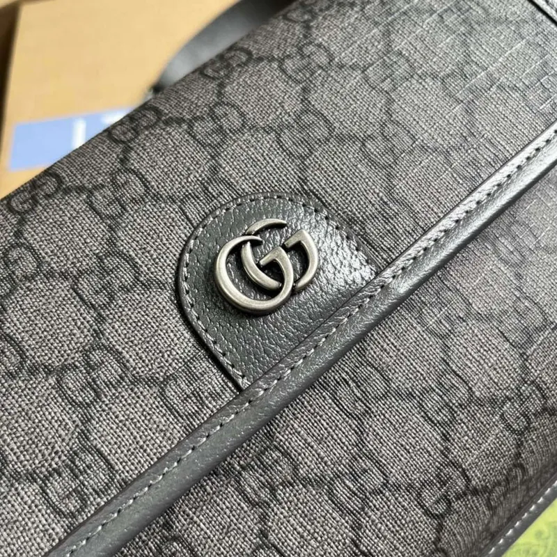 Gucci 752597 Ophidia GG Malá Pásková Taška Šedá