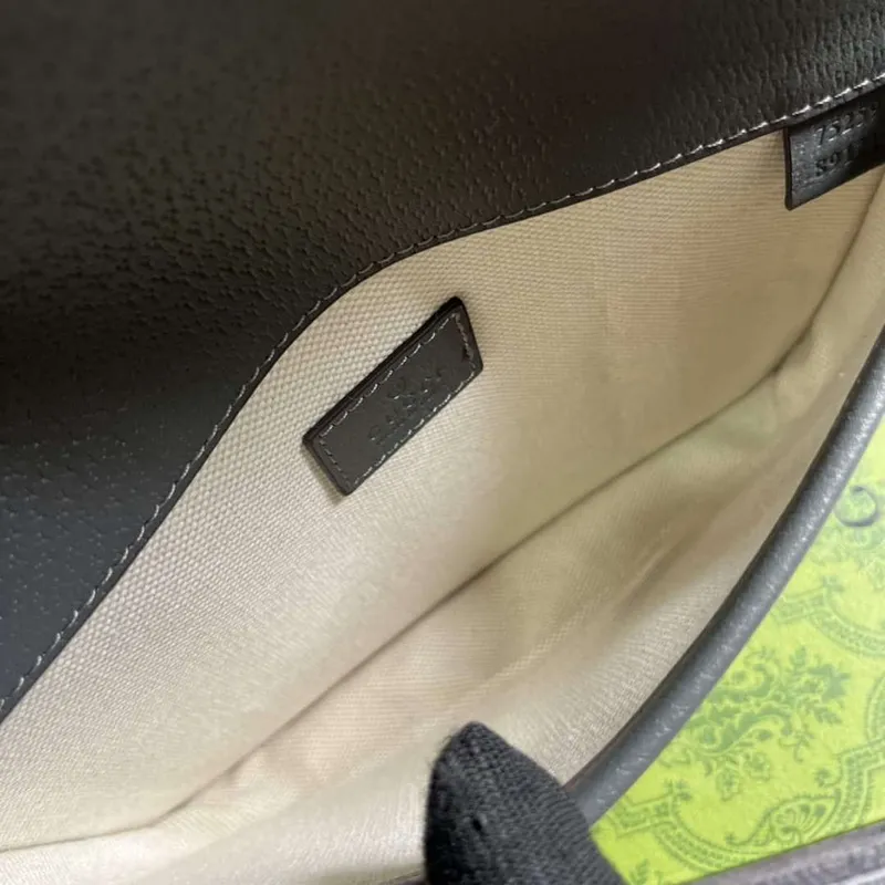 Gucci 752597 Ophidia GG Malá Pásková Taška Šedá