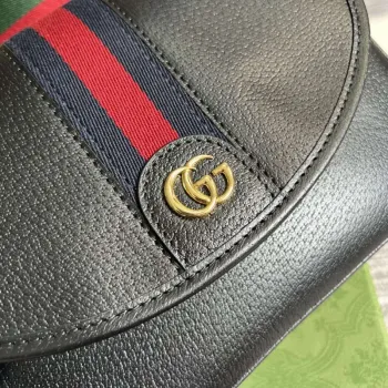 Gucci 722117 Ophidia Mini Gg Kabelka přes rameno Černá