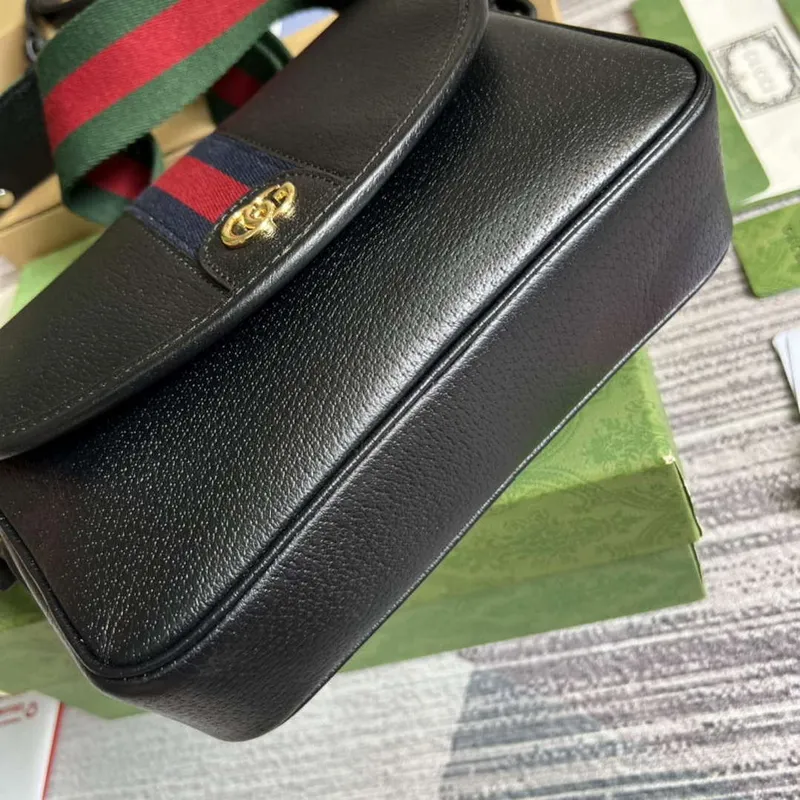 Gucci 722117 Ophidia Mini Gg Kabelka přes rameno Černá