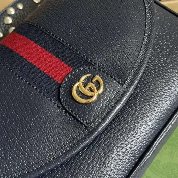 Gucci 722117 Ophidia Mini Gg Kabelka přes rameno Námořnická modrá