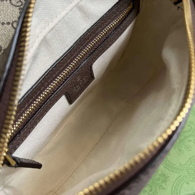 Gucci 722117 Ophidia Mini Gg Kabelka přes rameno Hnědá