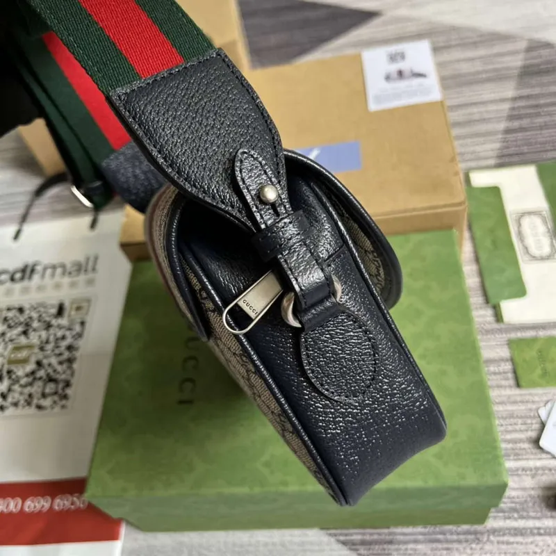 Gucci 722117 Ophidia Mini Gg Kabelka přes rameno Modrá