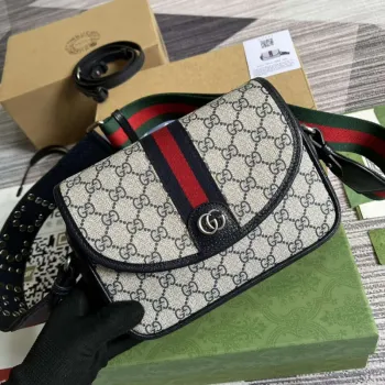 Gucci 722117 Ophidia Mini Gg Kabelka přes rameno Modrá