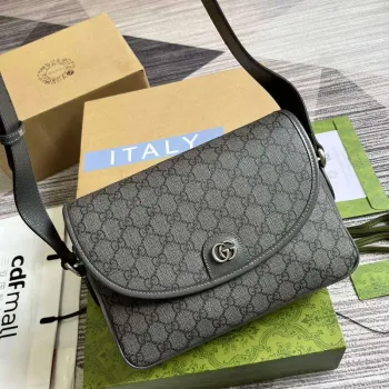 Gucci 724704 Ophidia Messenger Bag Šedá