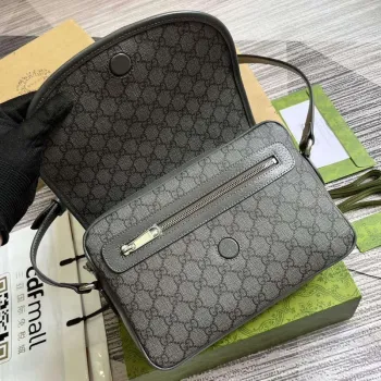 Gucci 724704 Ophidia Messenger Bag Šedá