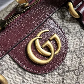 Gucci 724642 Mini GG Canvas Malá Taška Duffle Červená